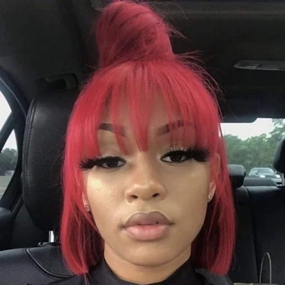 Accessories | 14 Short Dp Red Bob Human Hair Straight  display picture 1
